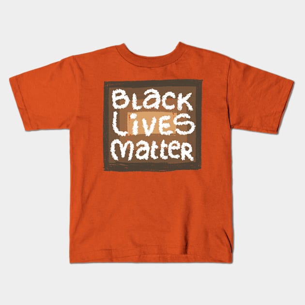 Black Lives Matter - All Lives Matter - Black Ally - Anti-racist Kids T-Shirt by applebubble